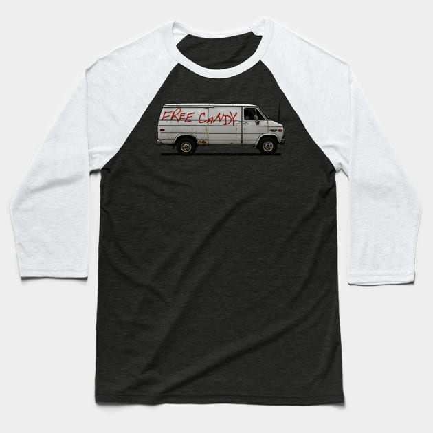 Free Candy Van Baseball T-Shirt by JCD666